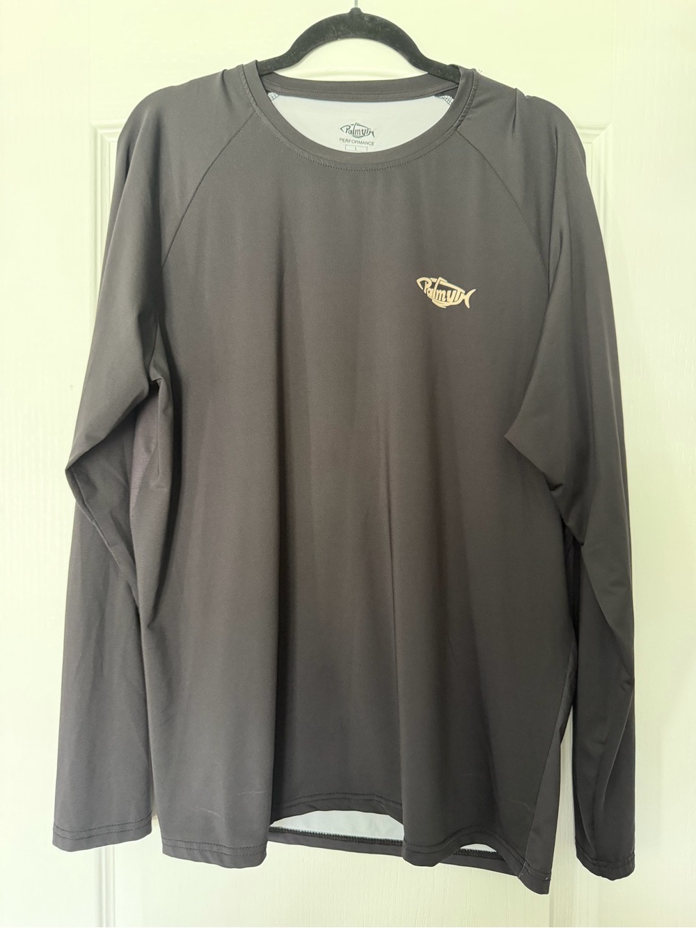 Black & White Performance Tee with Logo